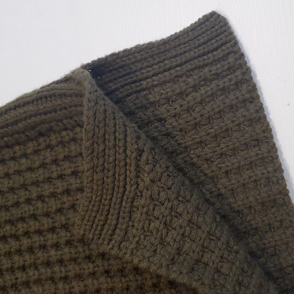 4Sienna Sweater Chunky Waffle Knit Green Medium - Picture 7 of 12